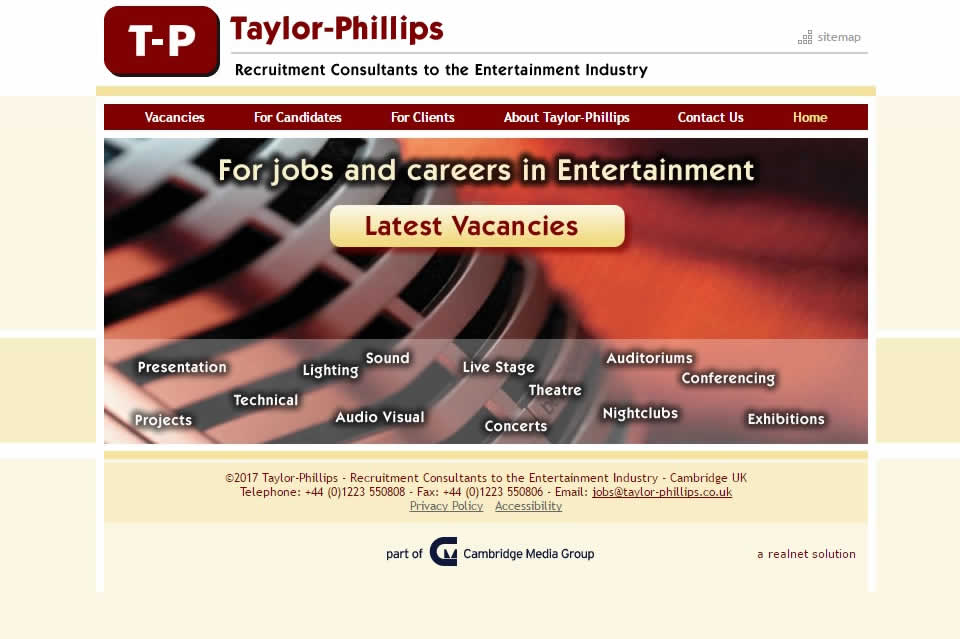 Joining Cambridge Media Group in June 2005 is entertainment technology industry recruitment consulta...